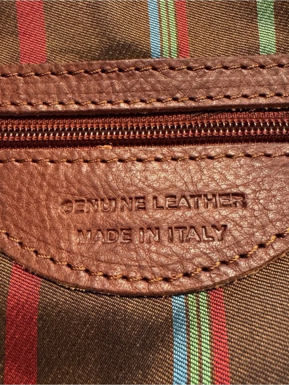 Handcrafted Italian Leather Weekender Duffle Bag 21in Brown & Black-w/Brass Feet